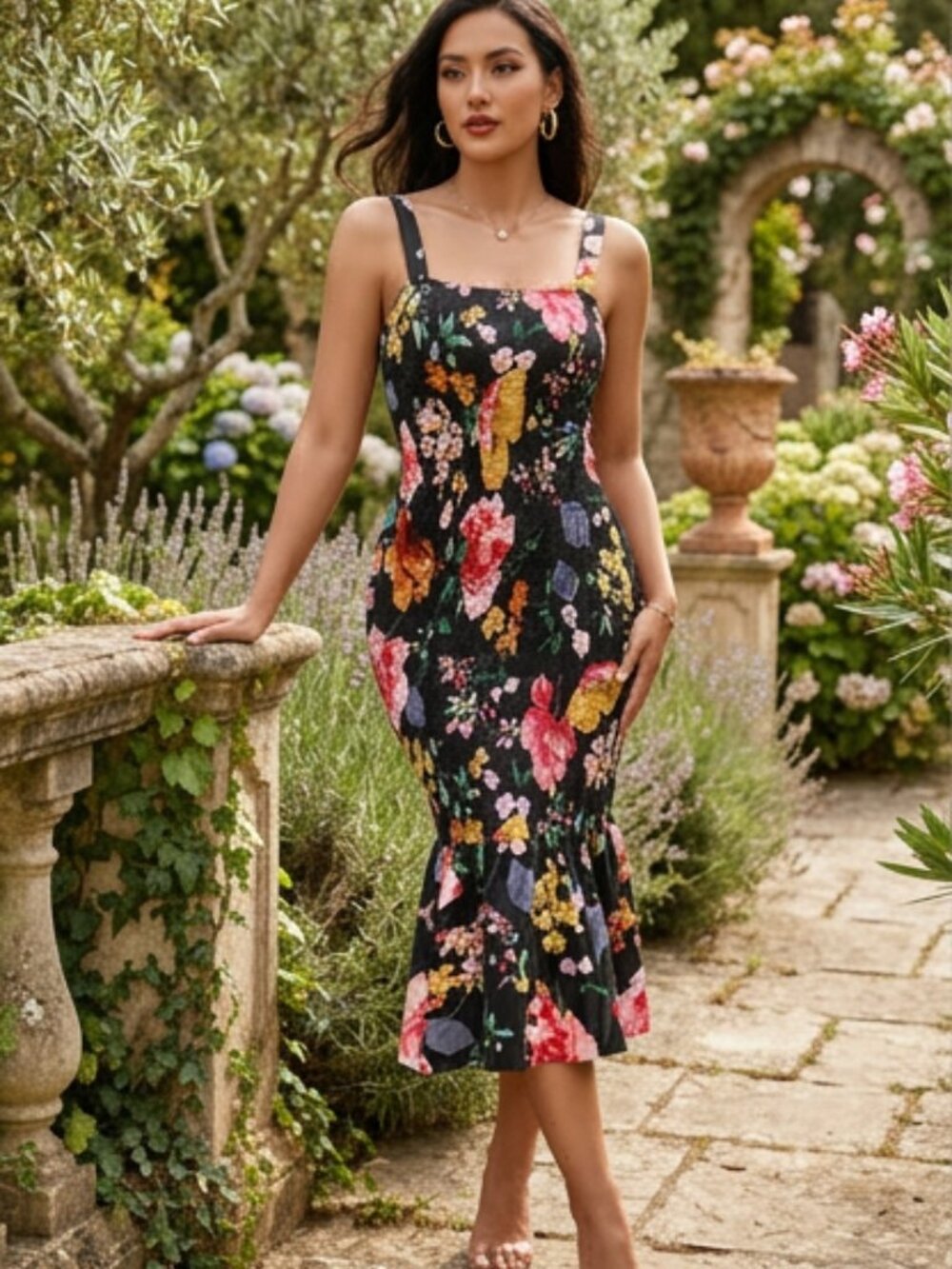 Floral Fitted Dress